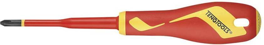 Teng Tools 1000V insulated screwdriver PH2x100 245600200 Krysspårskuvmejsel