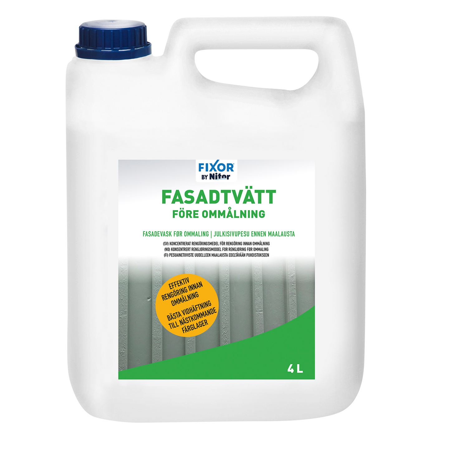 Nitor Grovrengöring Fasadtvätt Innan Målning