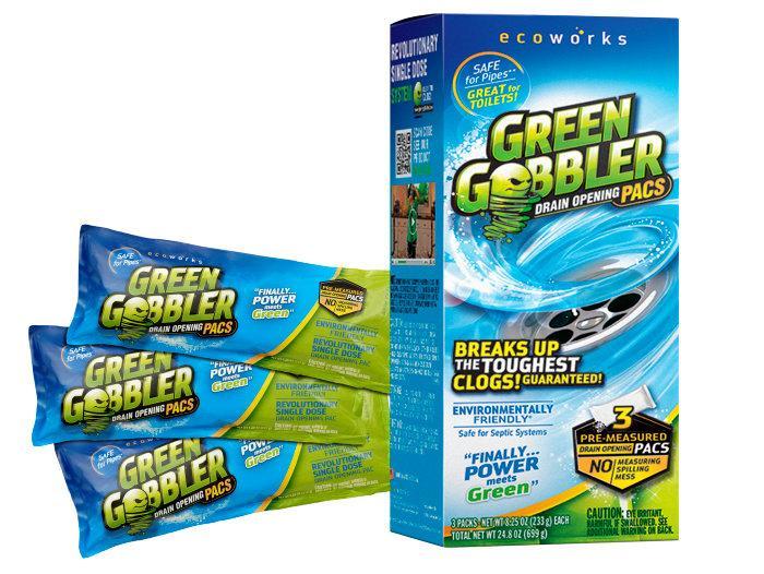 Green Gobbler Drain Cleaner 3-pack