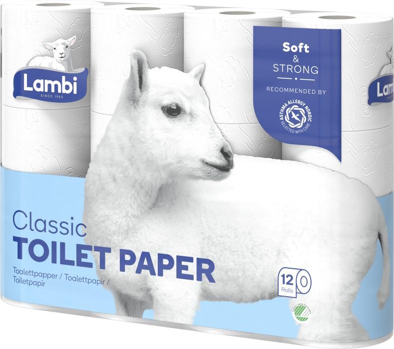 Lambi Classic Toilet Paper 12-pack