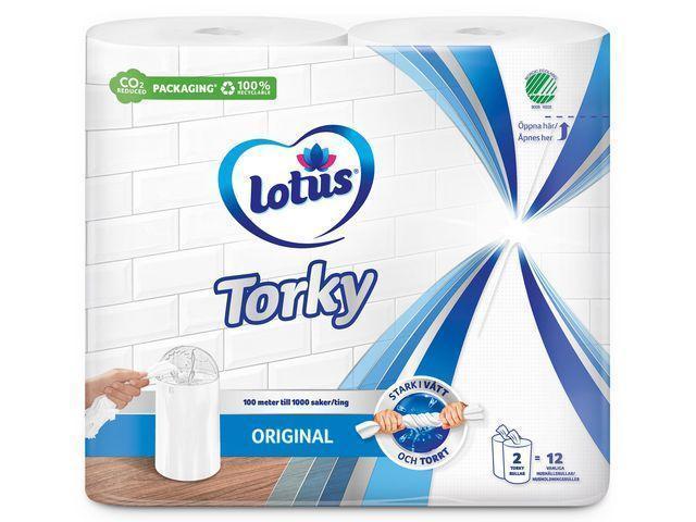 Tork Lotus 1-L vit 12/FP